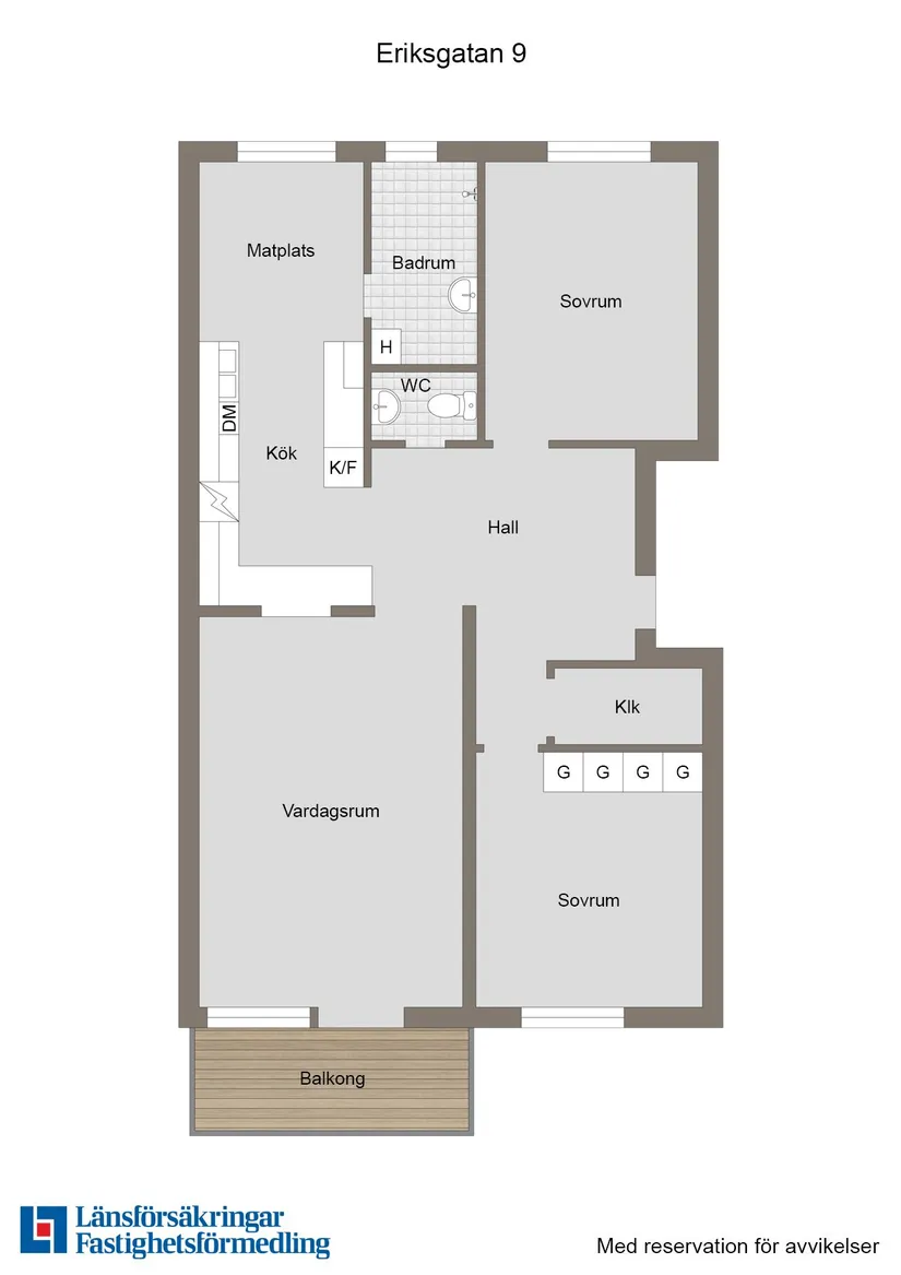 Bostadsrätt, Eriksgatan 9, Centrum, Enköping