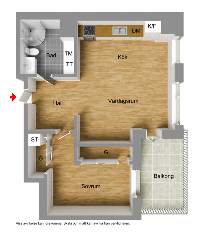 Bostadsrätt, Henriksdalsallén 26A, Hammarby Sjöstad, Stockholm