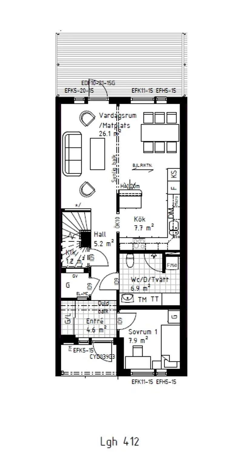 Bostadsrätt, Astronomgatan 7B, Tavleliden, Umeå