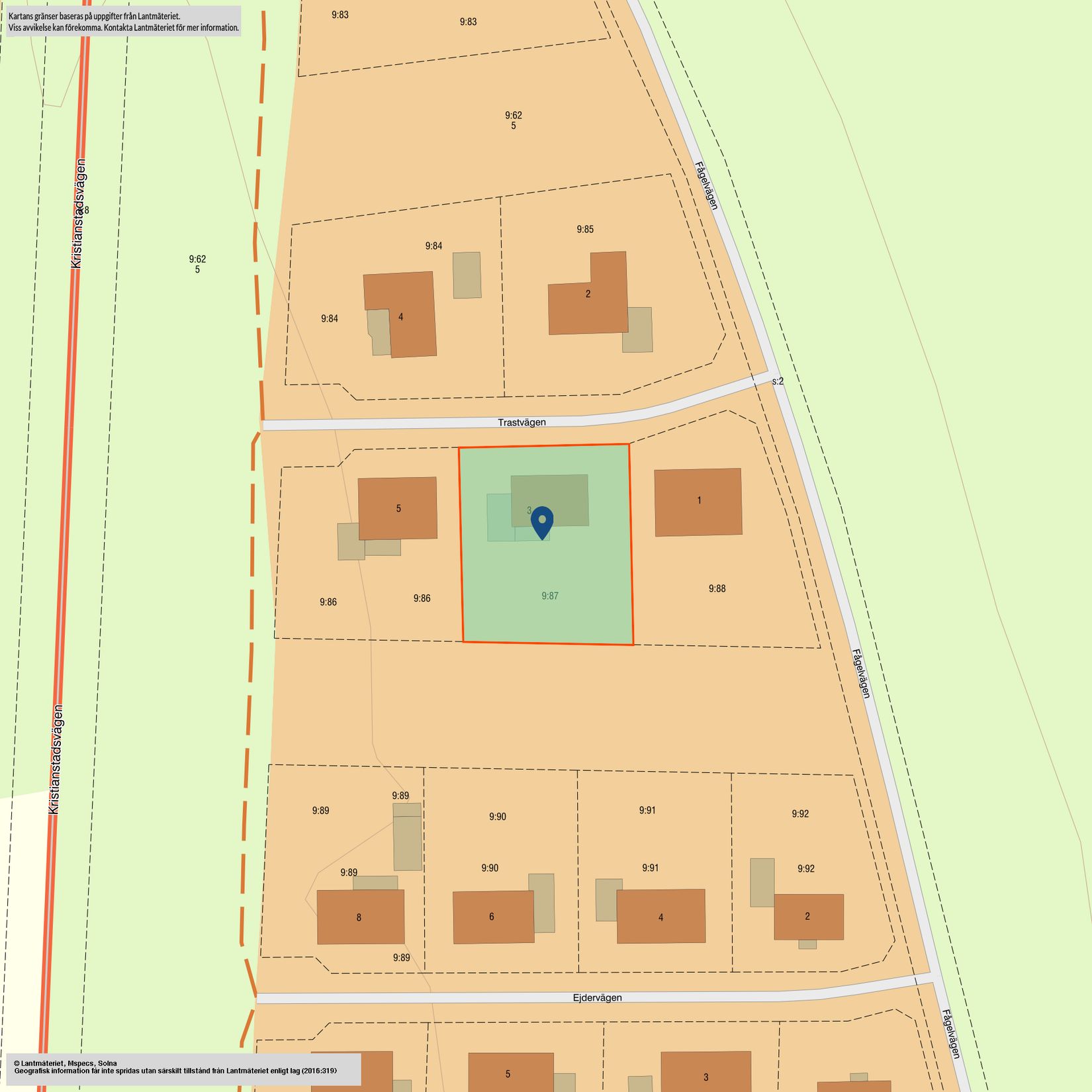 Villa, Trastvägen 3, Laholm