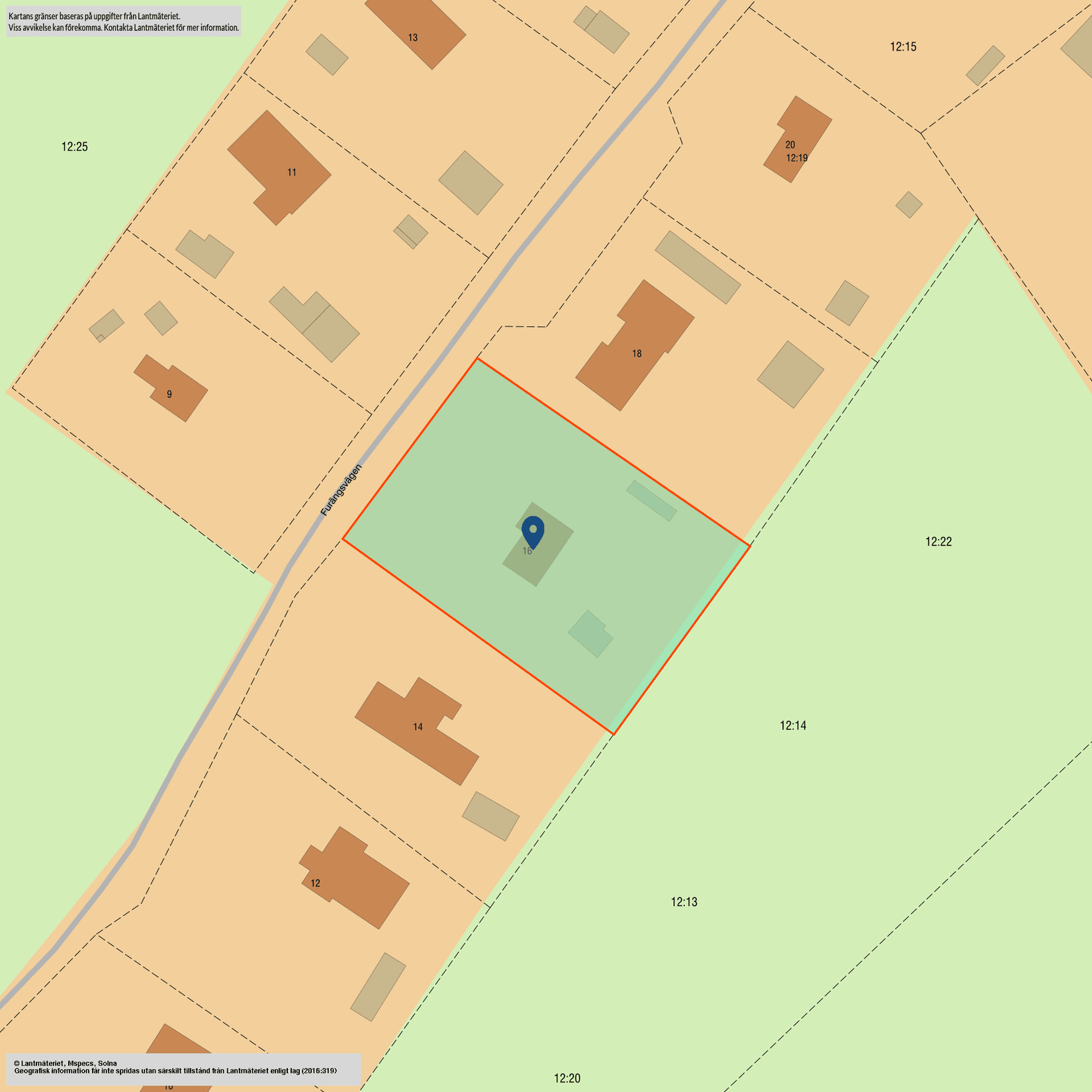 Villa, Furängsvägen 16, Norra Åbyggeby, Gävle