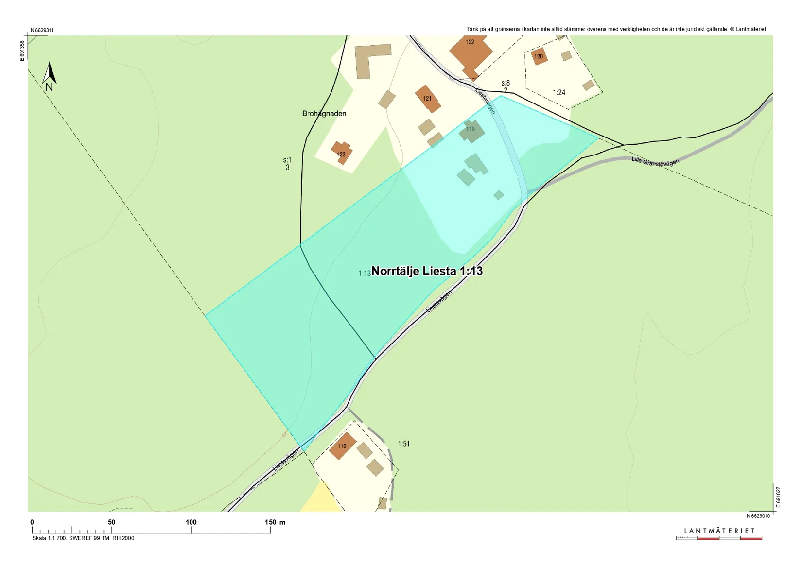 Gård/Skog, Liestavägen 119, Liesta, Norrtälje