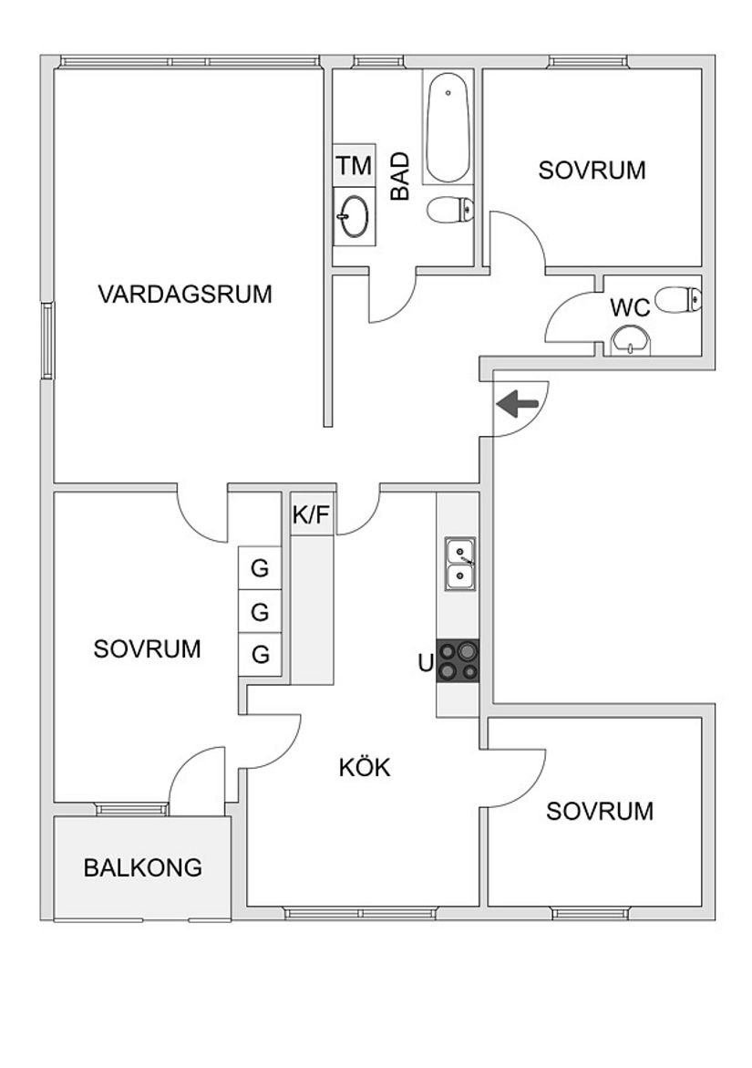 Bostadsrätt, Ekholmsvägen 82C, Ekholmen, Linköping