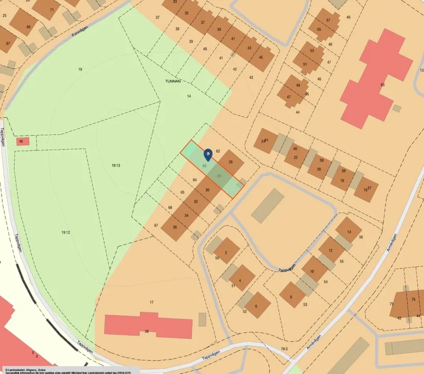 Radhus, Tappvägen 28, Gribbylund, Täby