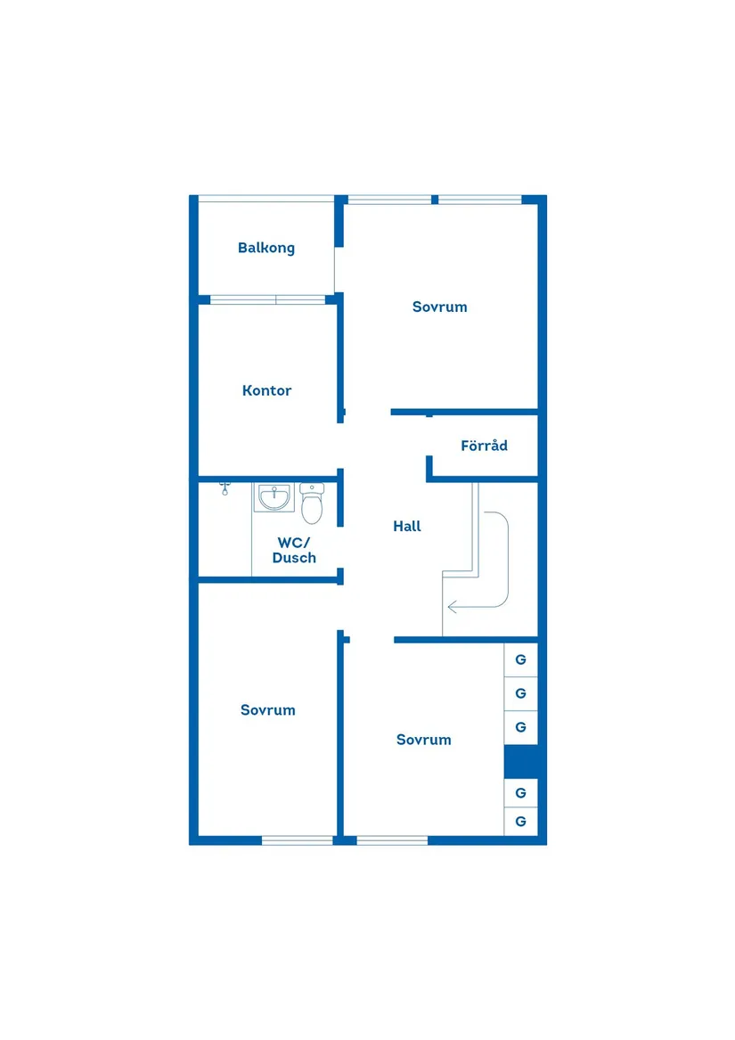 Villa, Radhus, Åsvägen 12B, Sunne