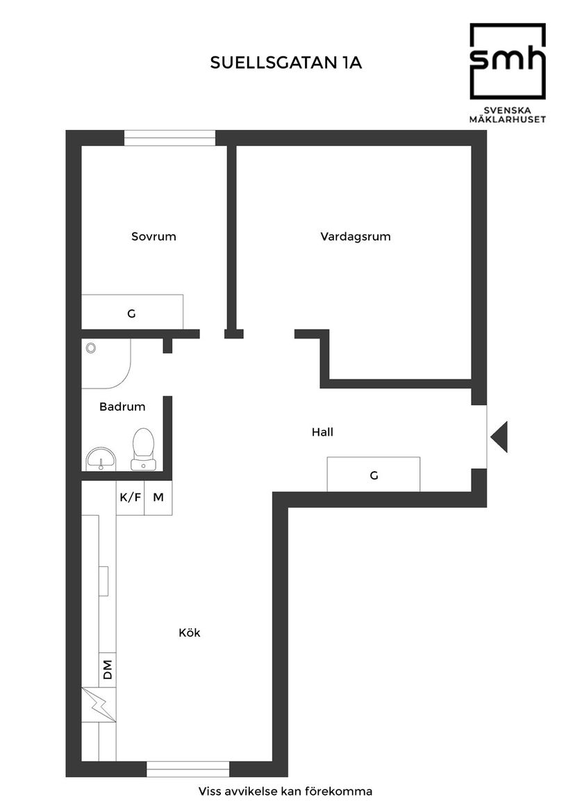 Bostadsrätt, Suellsgatan 1A, Väster, Landskrona