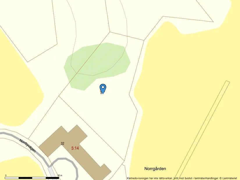 Tomt, Norrbyvägen 34, Rimbo, Norrtälje