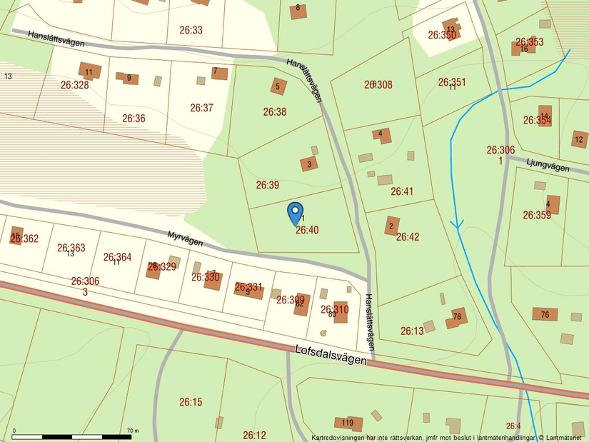 Tomt, Hanslättsvägen 1, Härjedalen