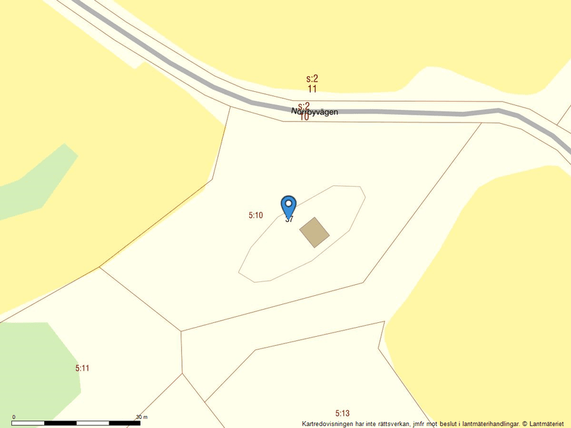 Tomt, Norrbyvägen 37, Rö, Norrtälje