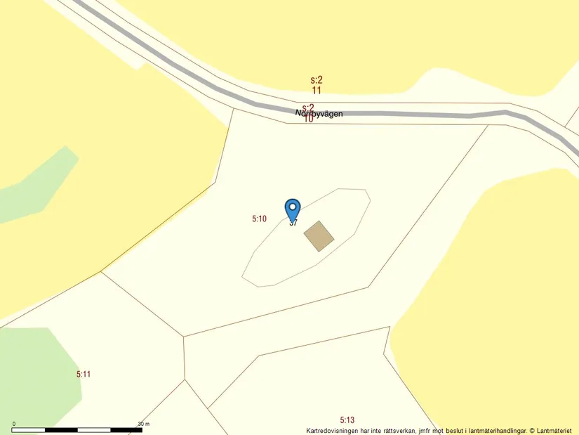 Tomt, Norrbyvägen 37, Rö, Norrtälje