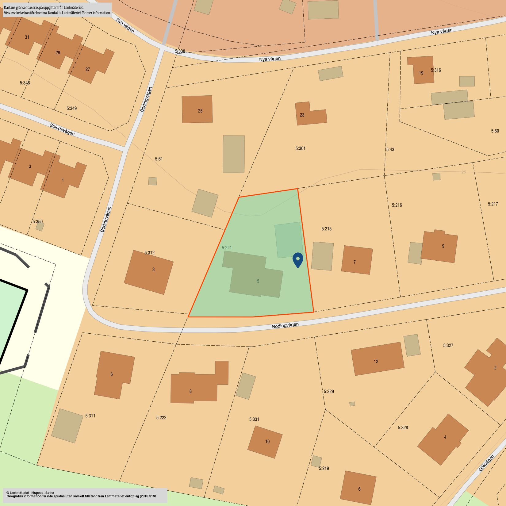 Villa, Bodingvägen 5, Kvissleby, Sundsvall