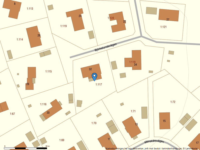 Villa, Björkelundsvägen 32, Hossmo, Kalmar