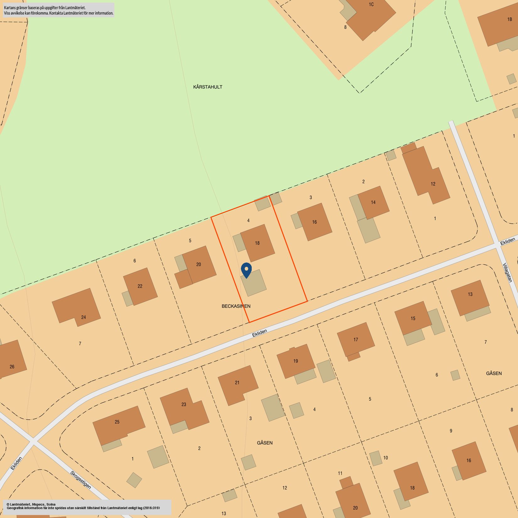 Villa, Ekliden 18, Kårstahult - Esplanaden, Hallsberg