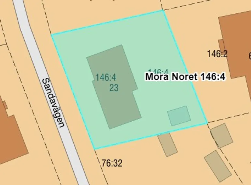 Villa, Sandavägen 23, Noret, Mora