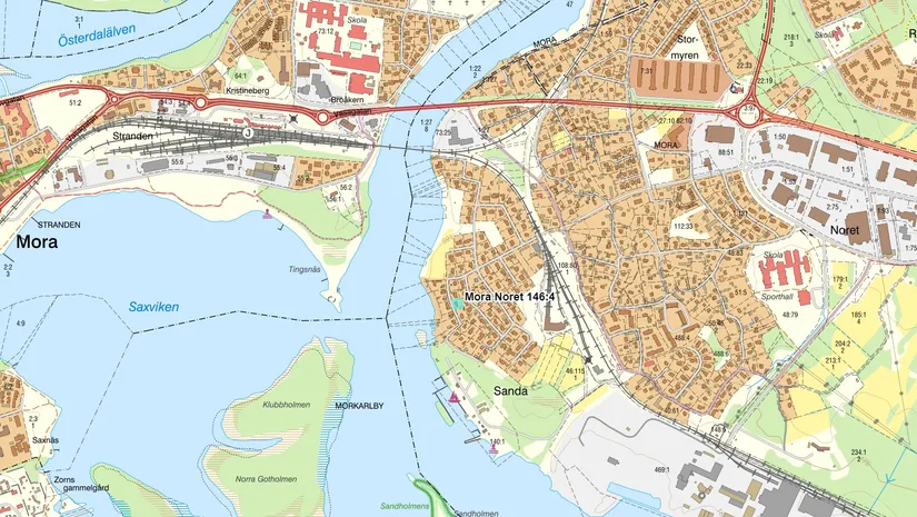 Villa, Sandavägen 23, Noret, Mora