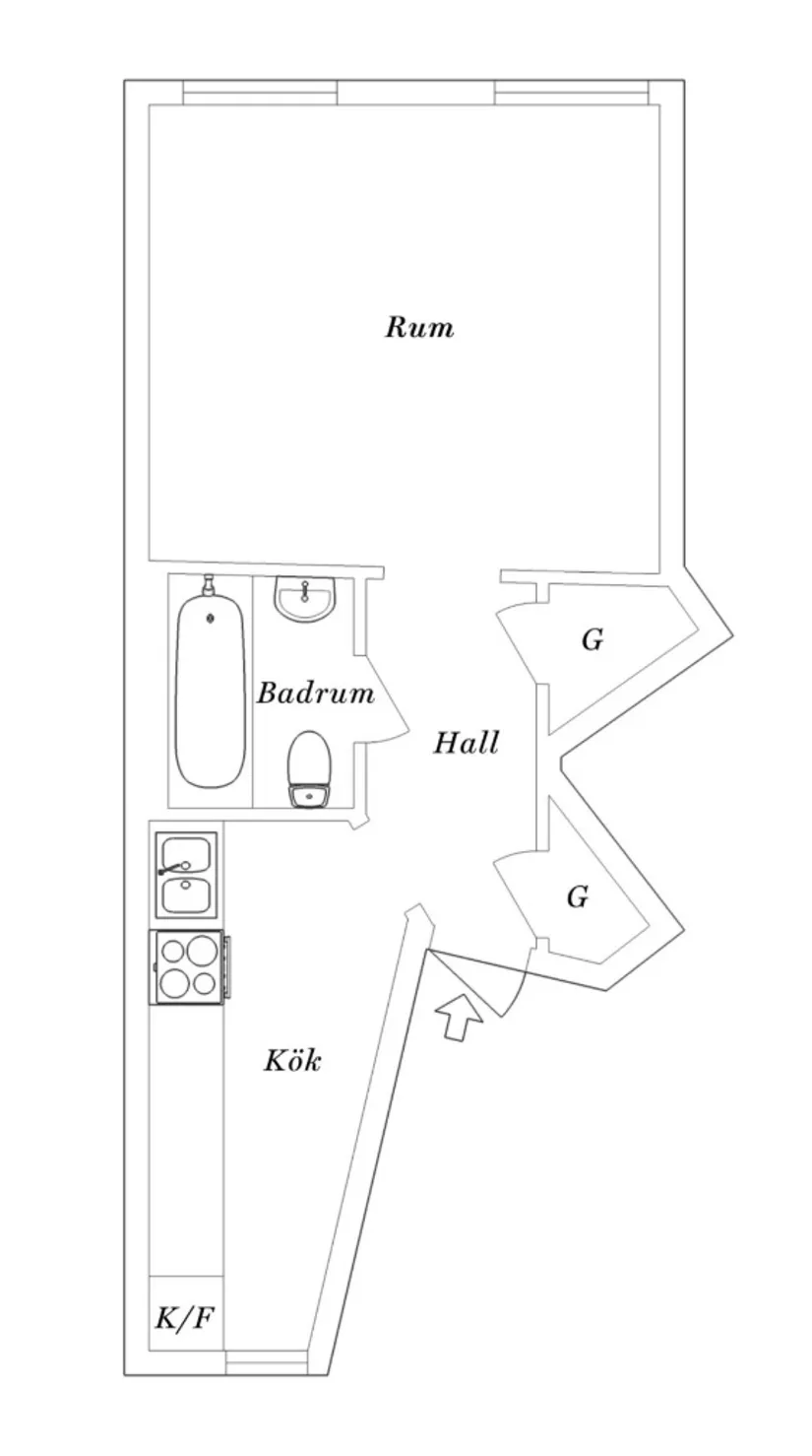 Bostadsrätt, Paradisgatan 25Q, Gamla Masthugget, Göteborg