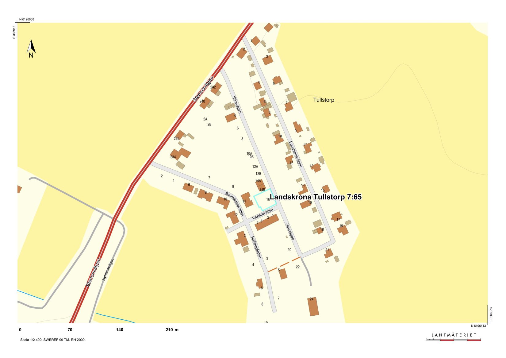 Tomt, Stinsvägen 16, Landskrona