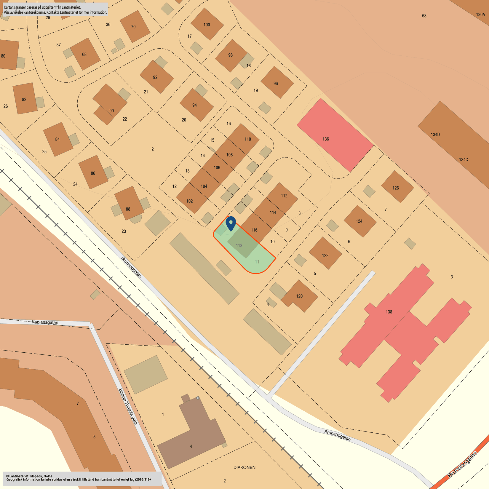 Villa, Brunsbogatan 118, Skara