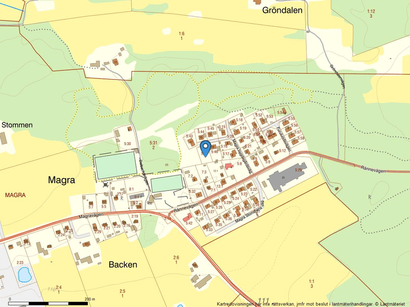 Tomt, Magra bygdegårdsväg 12, Alingsås