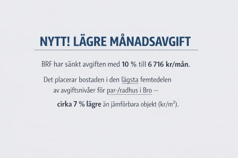Bostadsrätt, Radhus, Vinlandsvägen 14a, Bro/Jursta, Upplands-Bro
