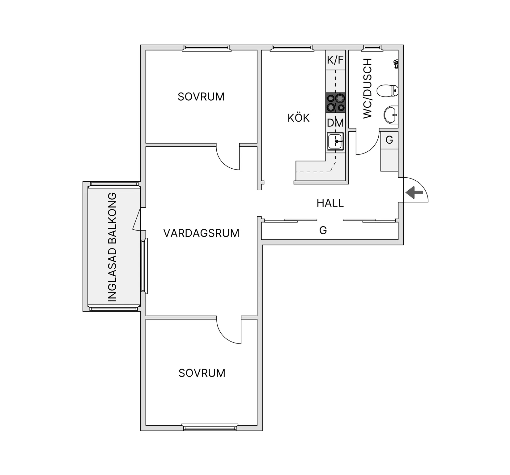 Bostadsrätt, Skogsvägen 38a, Centrala Kil, Kil