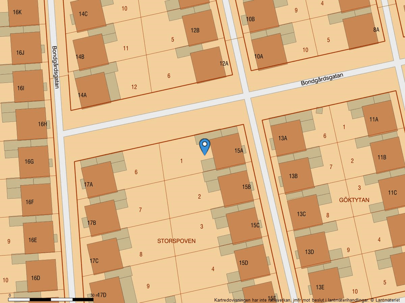 Villa, Bondgårdsgatan 15A, Kumla Centralt, Kumla