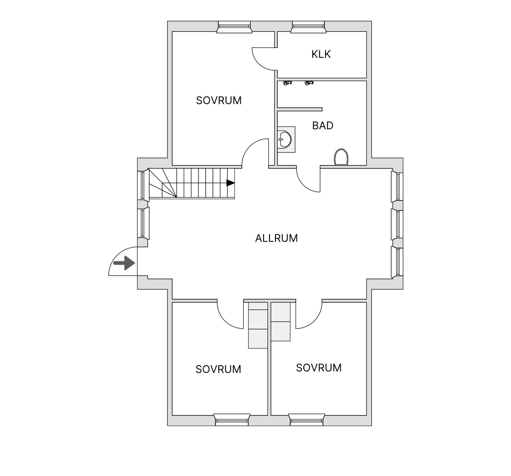 Villa, Semestergatan 13, Morö Backe, Skellefteå