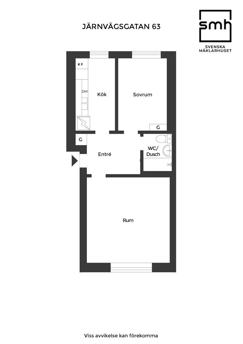 Bostadsrätt, Järnvägsgatan 63, Centrum, Landskrona