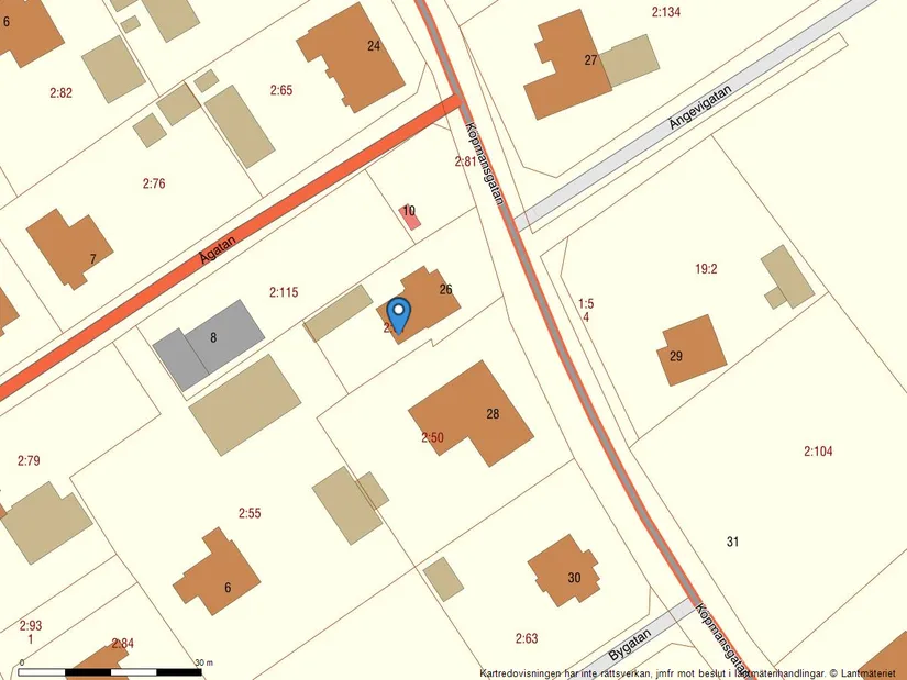 Villa, Köpmansgatan 26, Vara