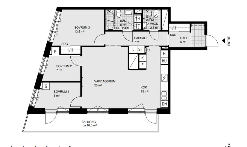Bostadsrätt, Mobilgatan 1A, Telefonplan, Stockholm