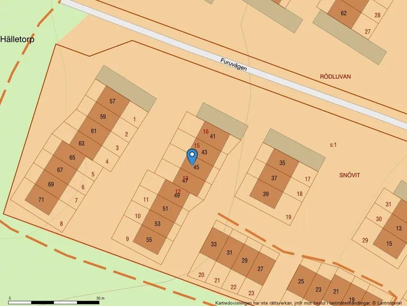 Villa, Radhus, Furuvägen 45, Hälletorp/Bondsjöstaden, Härnösand