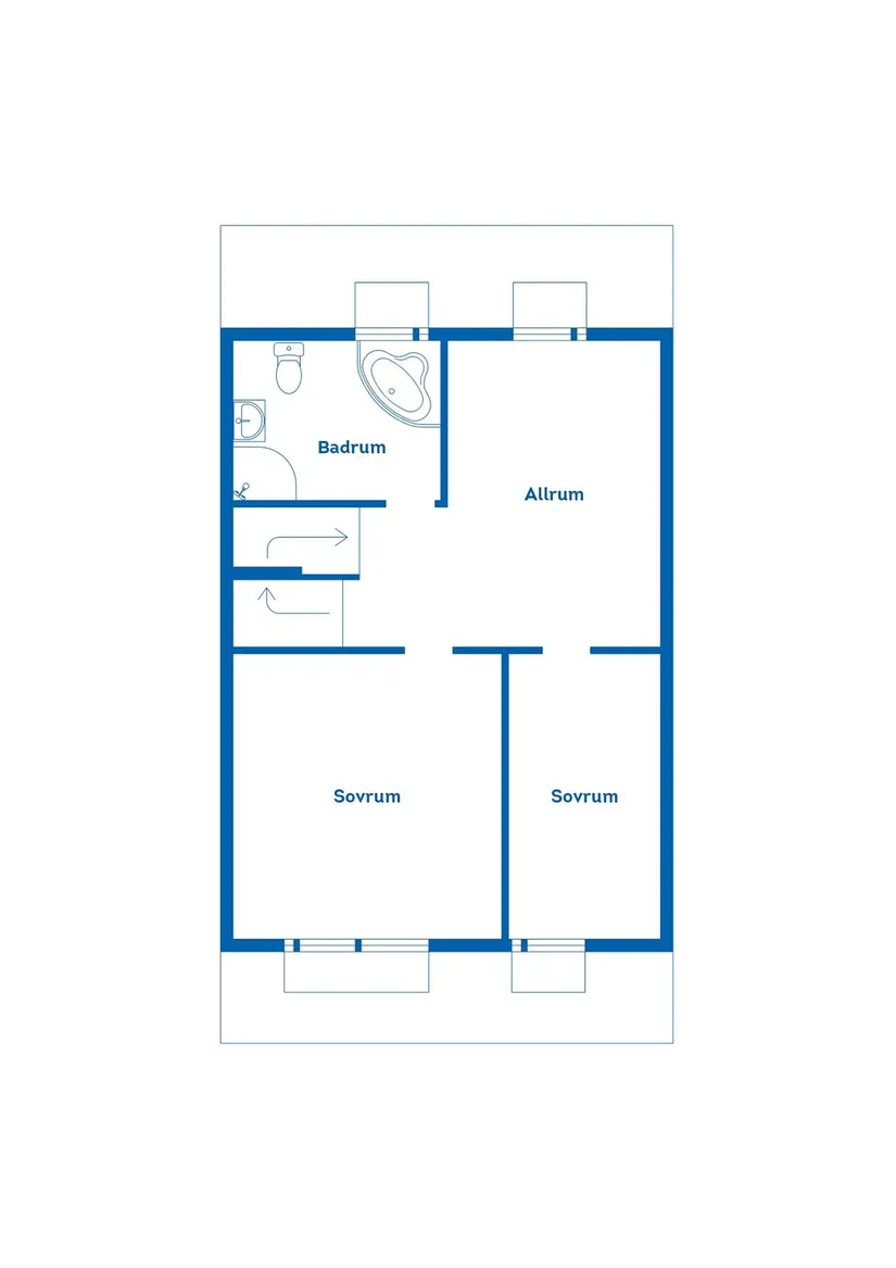 Villa, Radhus, Furuvägen 45, Hälletorp/Bondsjöstaden, Härnösand