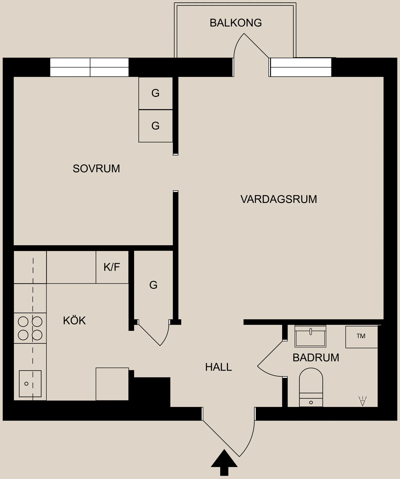 Bostadsrätt, Odalgatan 23B, Centralt, Öster, Norrköping