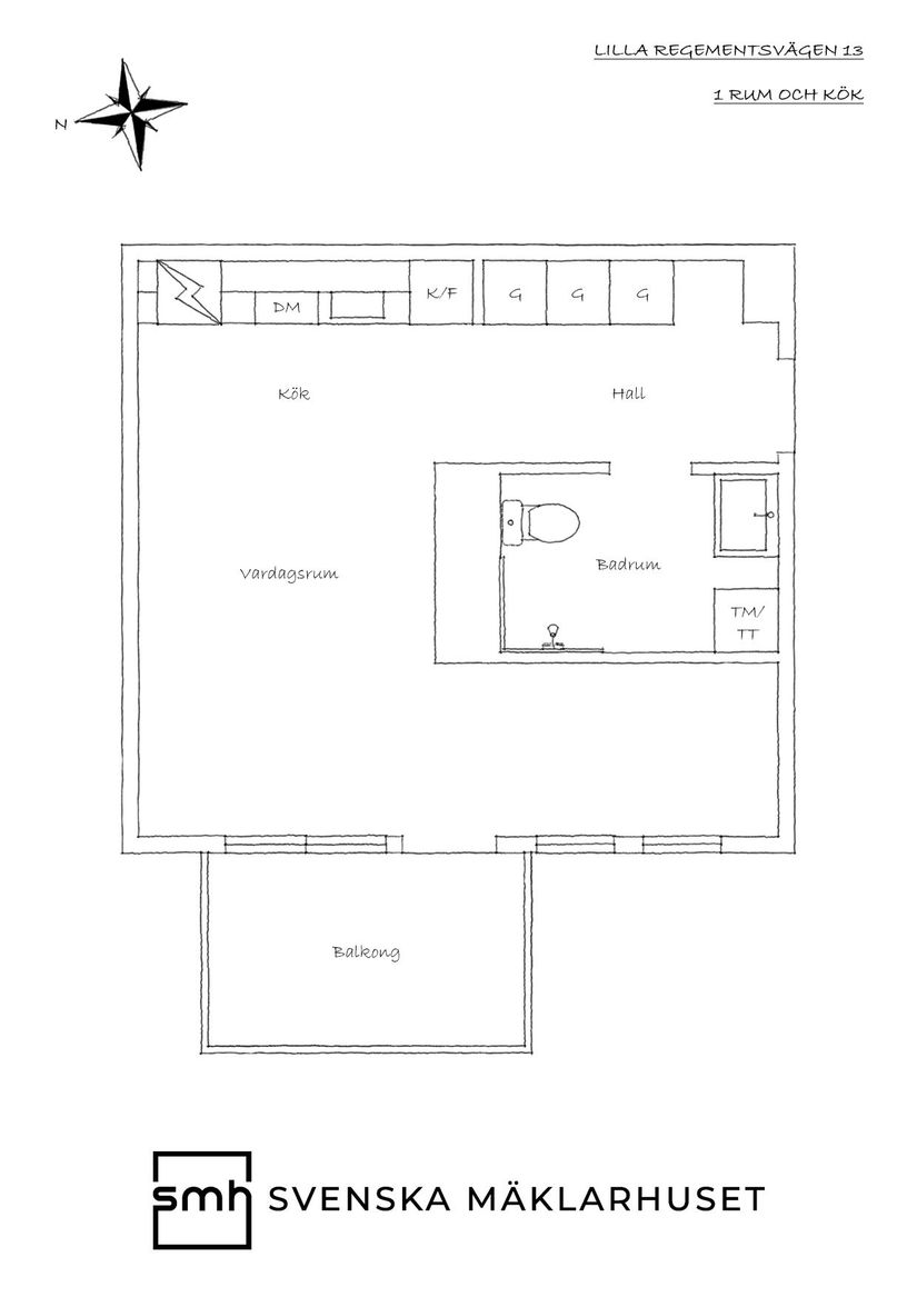Bostadsrätt, Lilla Regementsvägen 13, Kviberg, Göteborg