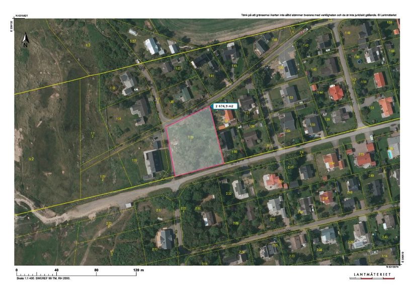 Tomt, Rosendalsvägen 1 Tomt A, Rosendal, Falkenberg