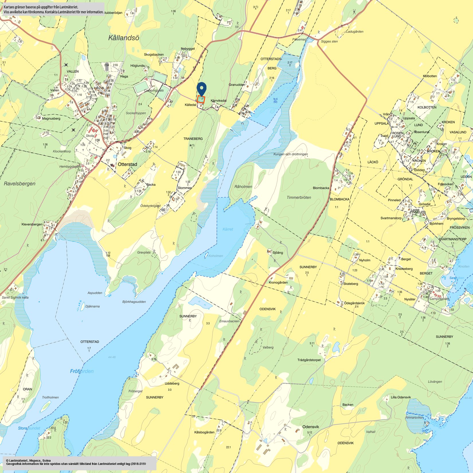 Villa, Otterstad Tallbacken 1, Kållandsö Otterstad, Lidköping