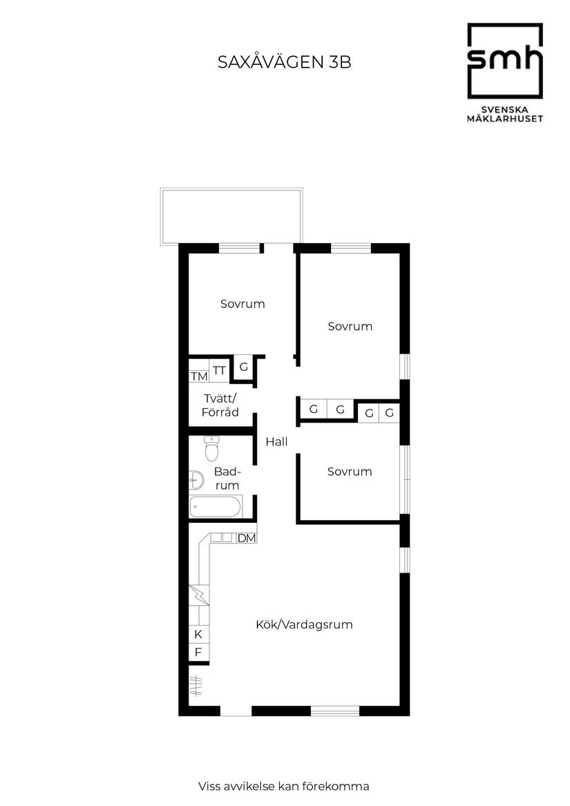 Bostadsrätt, Saxåvägen 3B, Häljarp, Landskrona
