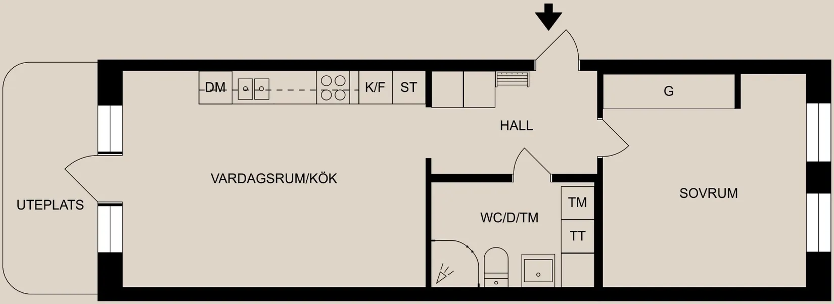Bostadsrätt, Rodgagatan 3, Centralt, Norrköping