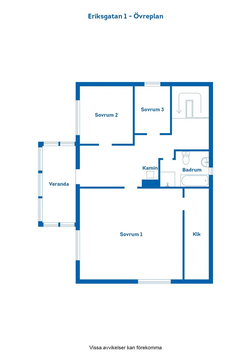 Villa, Eriksgatan 1, Krokek, Norrköping