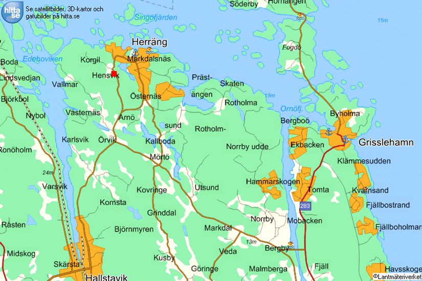 Tomt, Nylandets väg 35, Herräng, Norrtälje