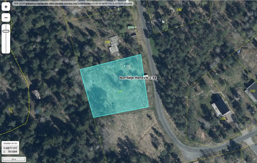 Tomt, Nylandets väg 35, Herräng, Norrtälje