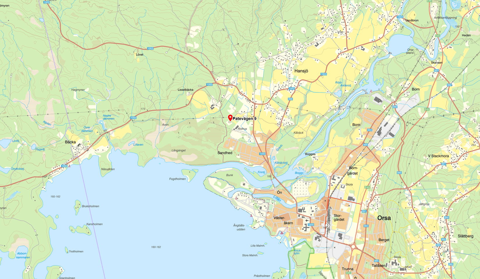 Villa, Patevägen 9, Hansjö, Orsa