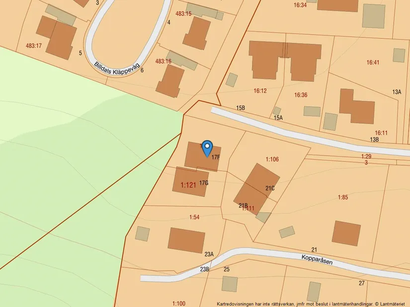 Villa, Radhus, Kopparåsen 17F, Billdal, Göteborg