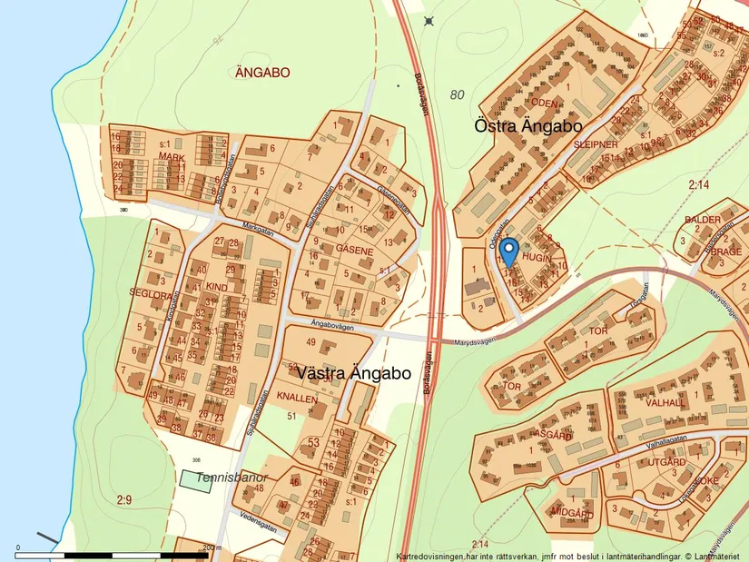 Villa, Radhus, Odengatan 1, Östra Ängabo, Alingsås