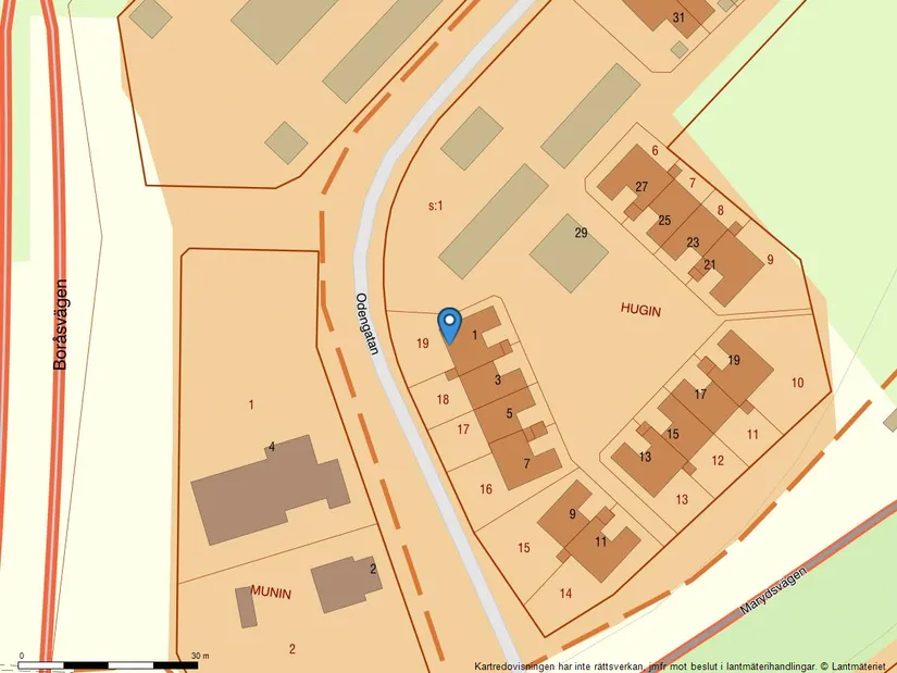 Villa, Radhus, Odengatan 1, Östra Ängabo, Alingsås