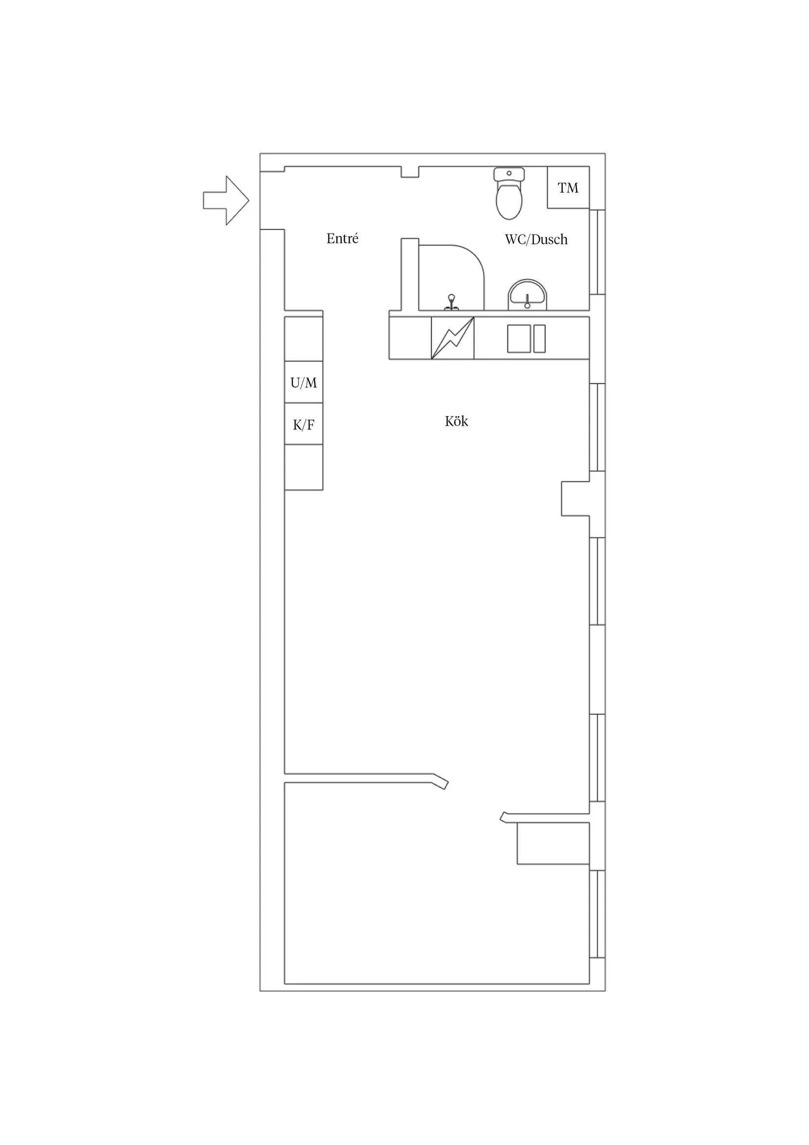 Bostadsrätt, Strömgatan 10B, Kvarnholmen, Kalmar