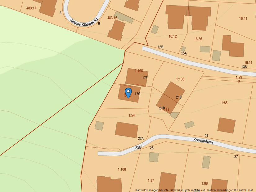 Villa, Radhus, Kopparåsen 17G, Billdal, Göteborg