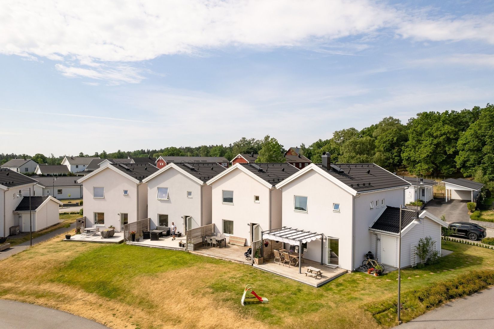 Radhus, Spinnrocksvägen 28, Fårhushagen, Strängnäs