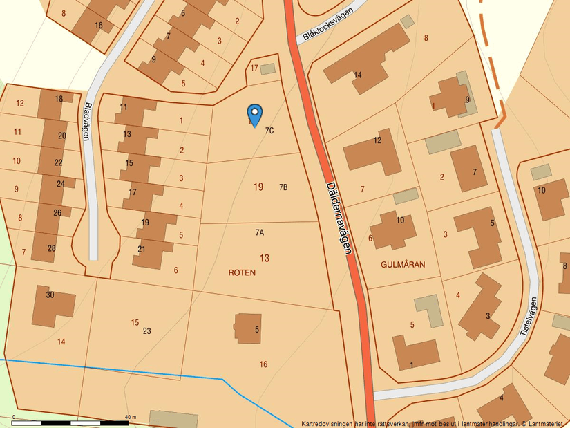 Tomt, Däldernavägen 7C, Dälderna, Skövde