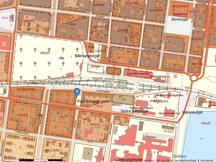 Bostadsrätt, Södra Järnvägsgatan 4J, Söder, Växjö